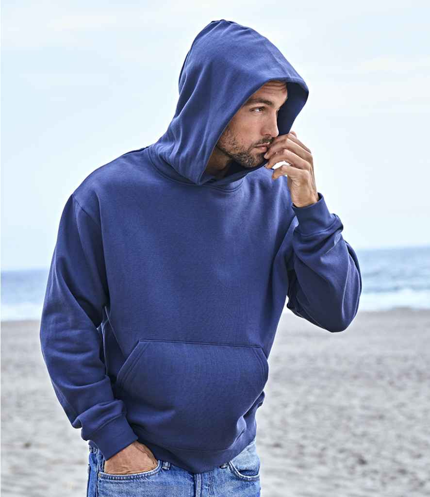 Tee Jays Unlabeled Heavy Loose Fit Hooded Sweatshirt | Ink Blue - Lancashire Teamwear