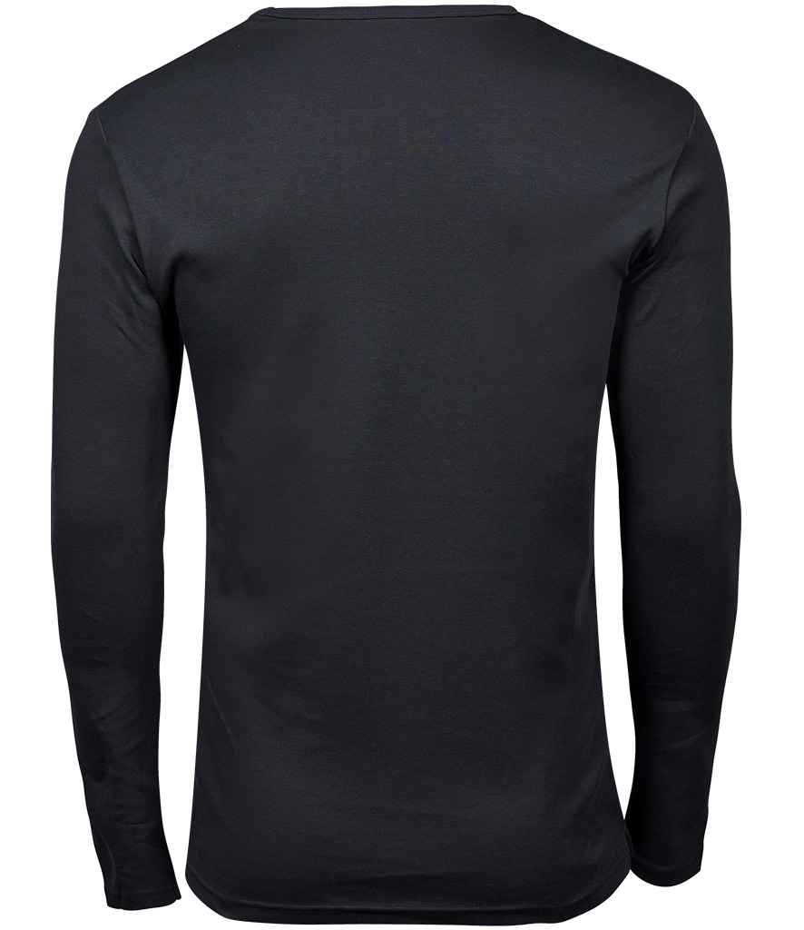 Tee Jays Long Sleeve Interlock T-Shirt | Dark Grey - Lancashire Teamwear