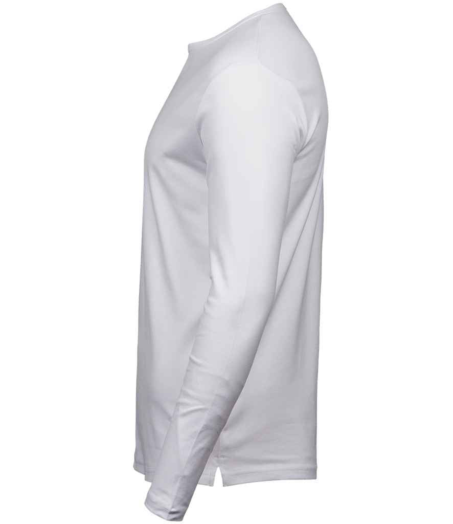 Tee Jays Long Sleeve Interlock T-Shirt | White - Lancashire Teamwear