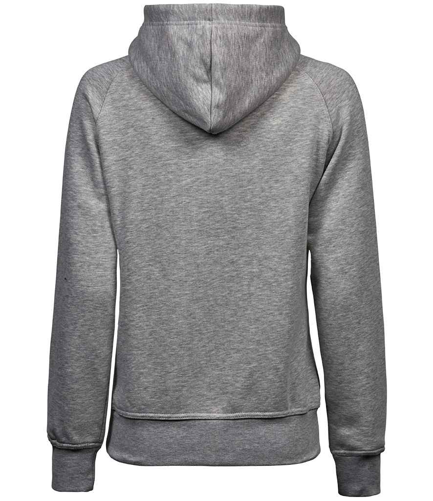Tee Jays Ladies Raglan Hooded Sweatshirt | Heather Grey - Lancashire Teamwear