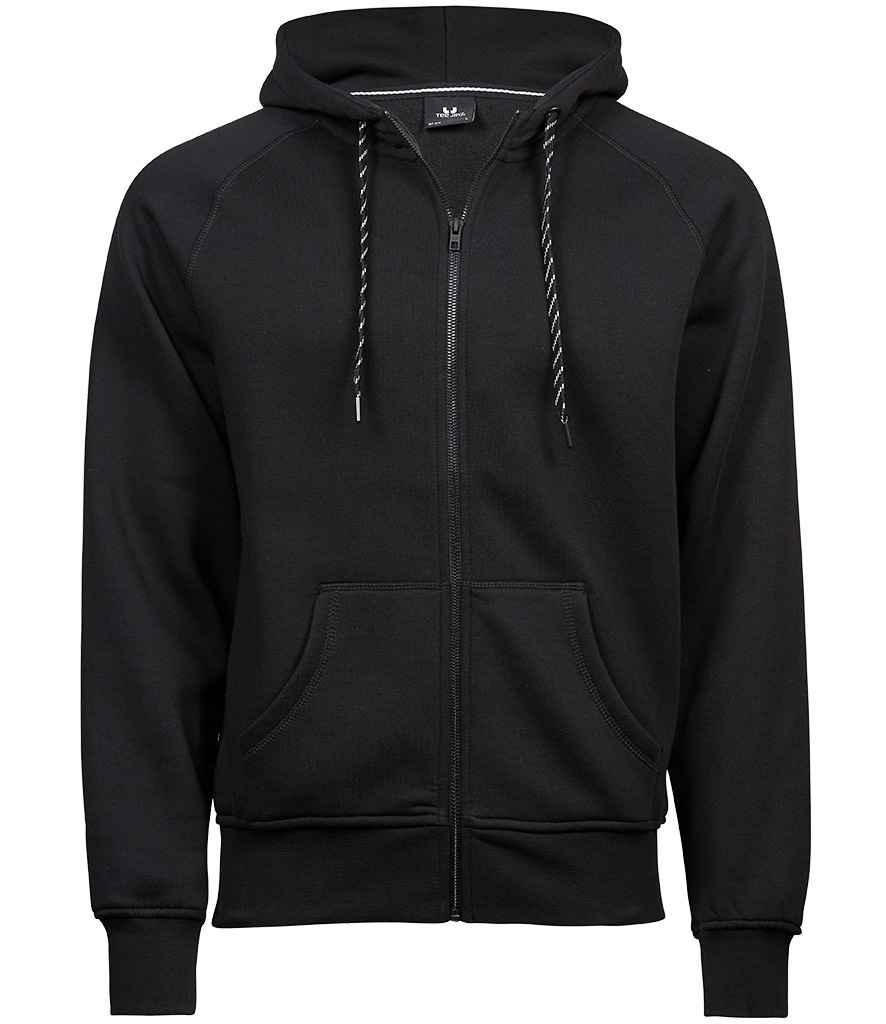 Tee Jays Fashion Zip Hooded Sweatshirt | Black - Lancashire Teamwear