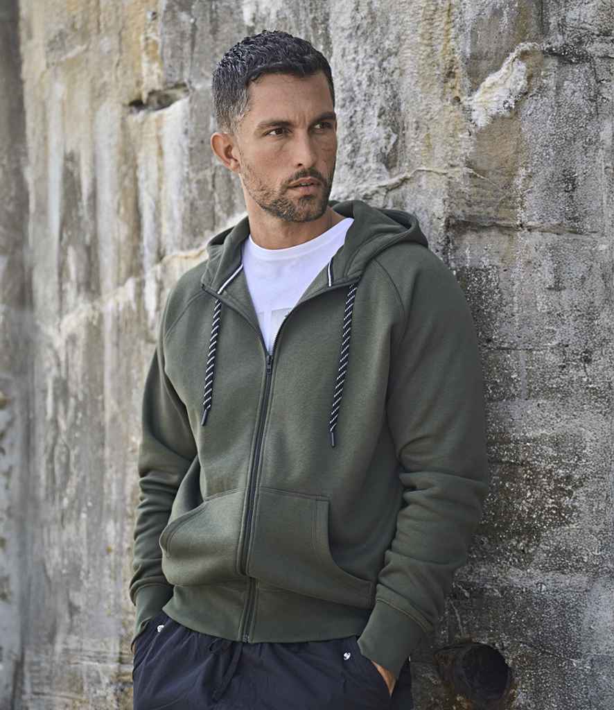 Tee Jays Fashion Zip Hooded Sweatshirt | Deep Green - Lancashire Teamwear