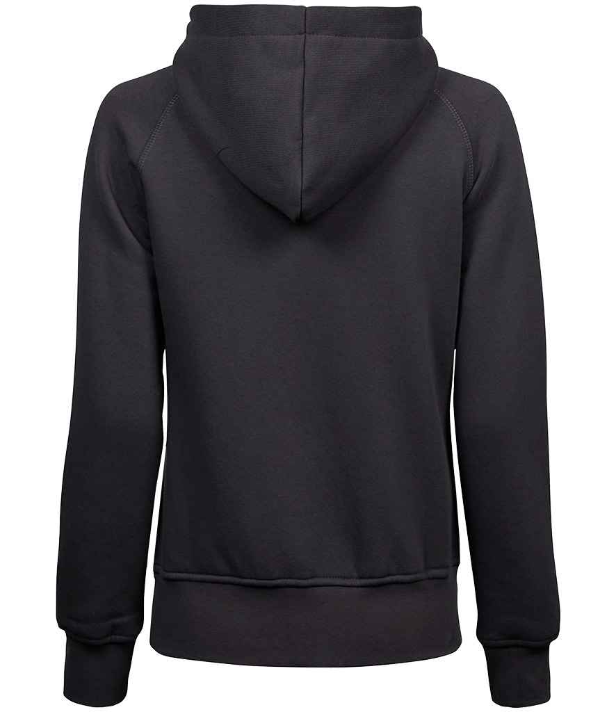 Tee Jays Ladies Fashion Zip Hooded Sweatshirt | Dark Grey - Lancashire Teamwear