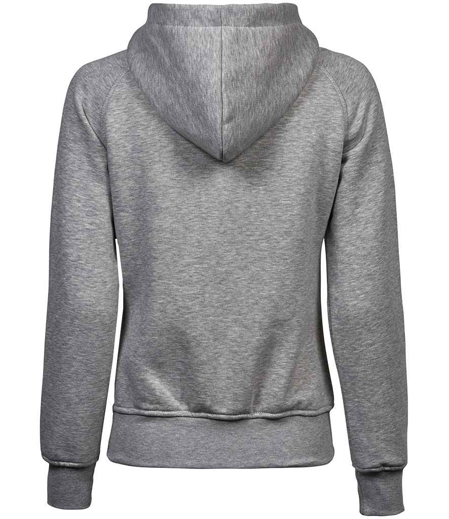 Tee Jays Ladies Fashion Zip Hooded Sweatshirt | Heather Grey - Lancashire Teamwear
