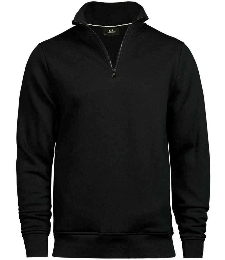 Tee Jays Half Zip Sweatshirt | Black - Lancashire Teamwear