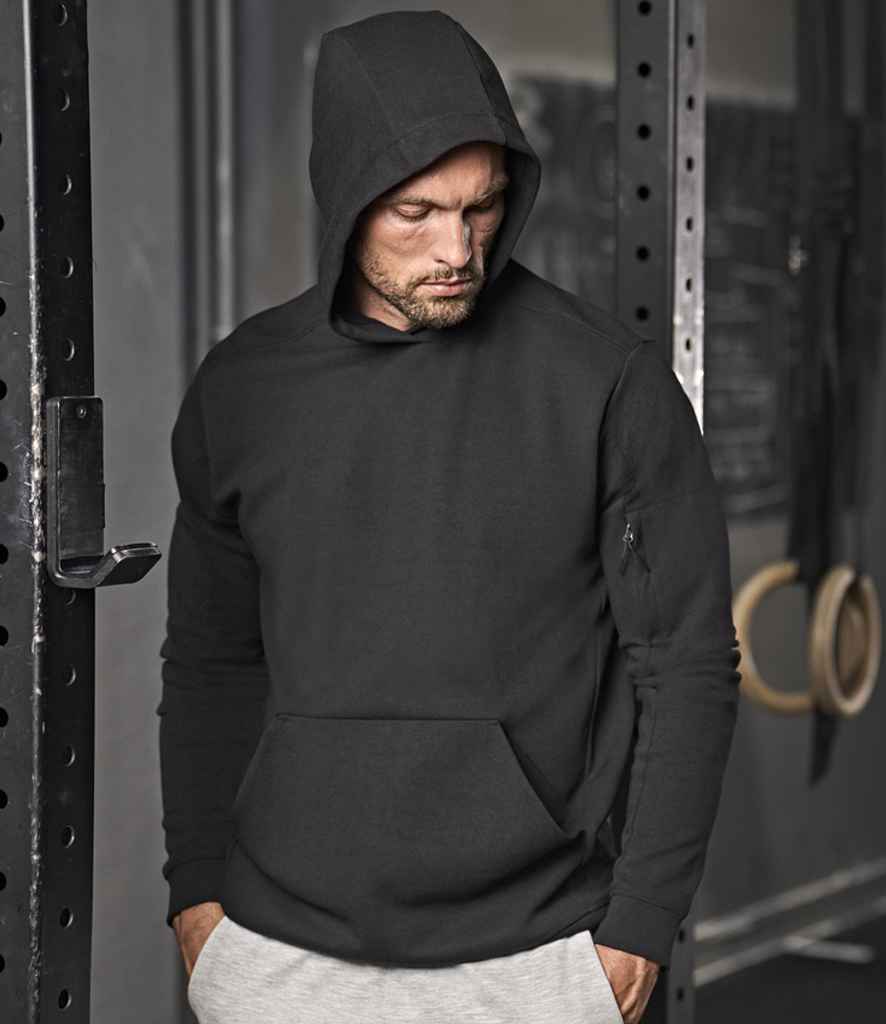 Tee Jays Athletic Hooded Sweatshirt | Black - Lancashire Teamwear
