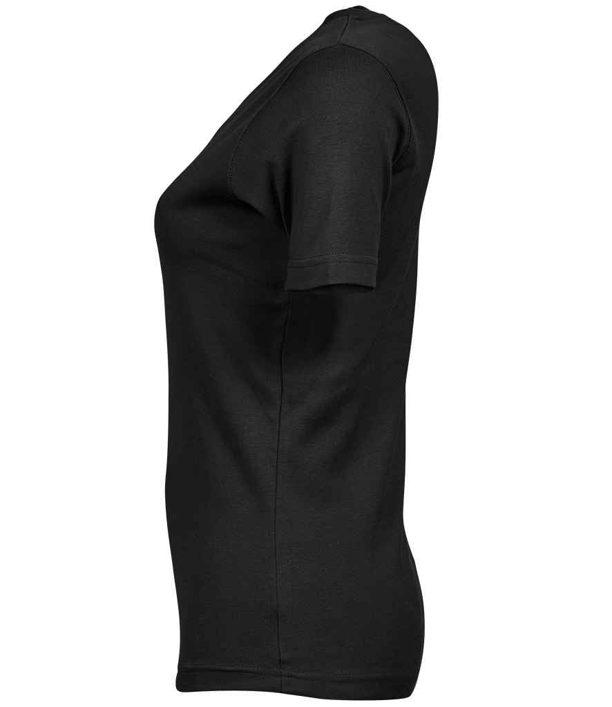 Tee Jays Ladies Interlock T-Shirt | Black - Lancashire Teamwear