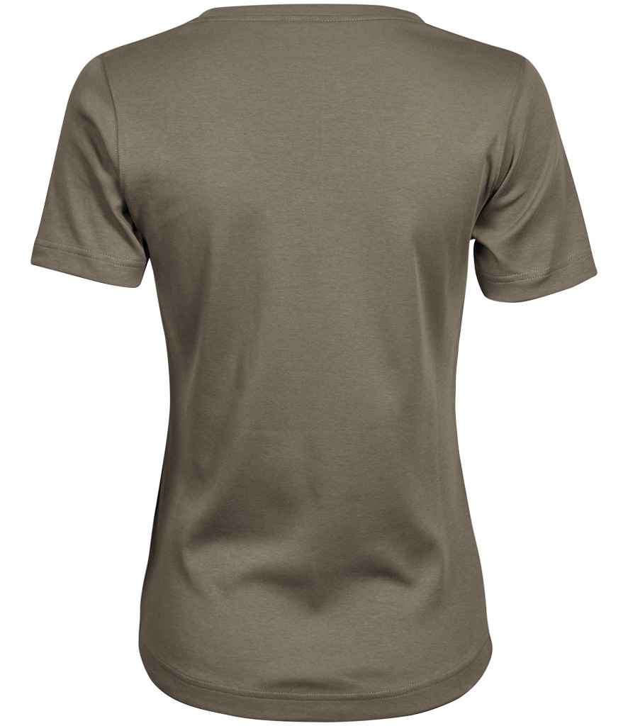Tee Jays Ladies Interlock T-Shirt | Clay - Lancashire Teamwear