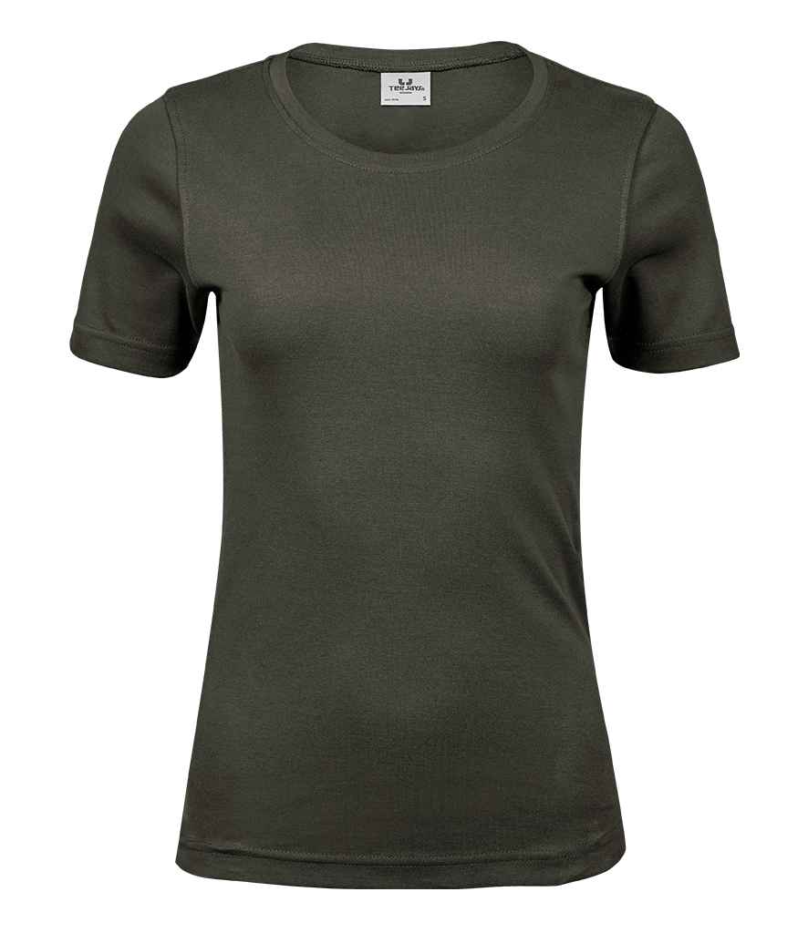 Tee Jays Ladies Interlock T-Shirt | Deep Green - Lancashire Teamwear