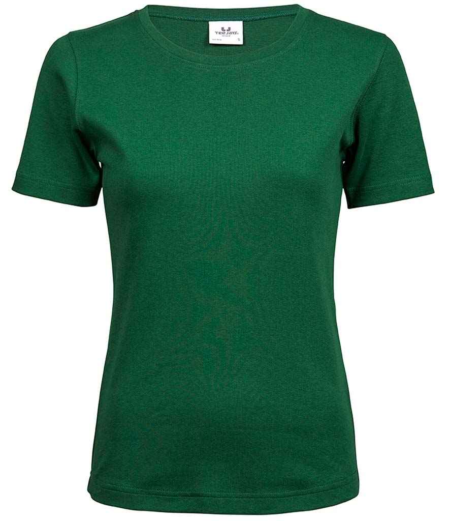 Tee Jays Ladies Interlock T-Shirt | Forest Green - Lancashire Teamwear