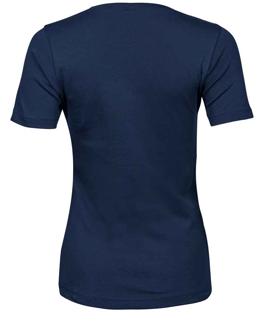 Tee Jays Ladies Interlock T-Shirt | Navy - Lancashire Teamwear