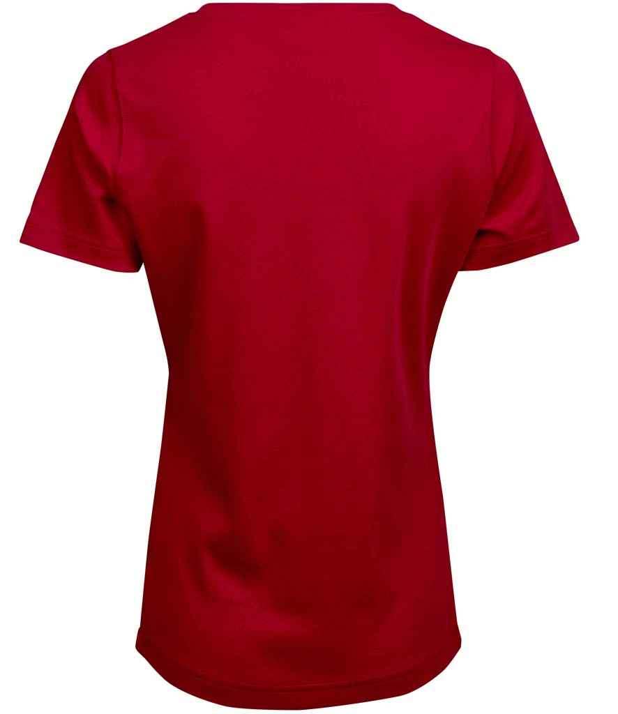Tee Jays Ladies Interlock T-Shirt | Red - Lancashire Teamwear