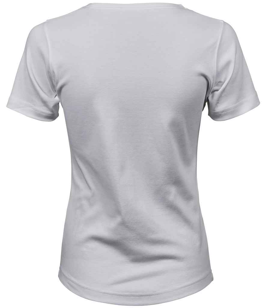 Tee Jays Ladies Interlock T-Shirt | White - Lancashire Teamwear
