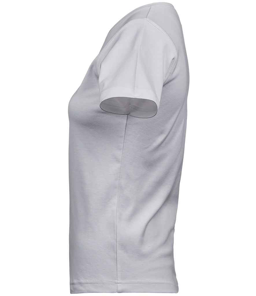 Tee Jays Ladies Interlock T-Shirt | White - Lancashire Teamwear
