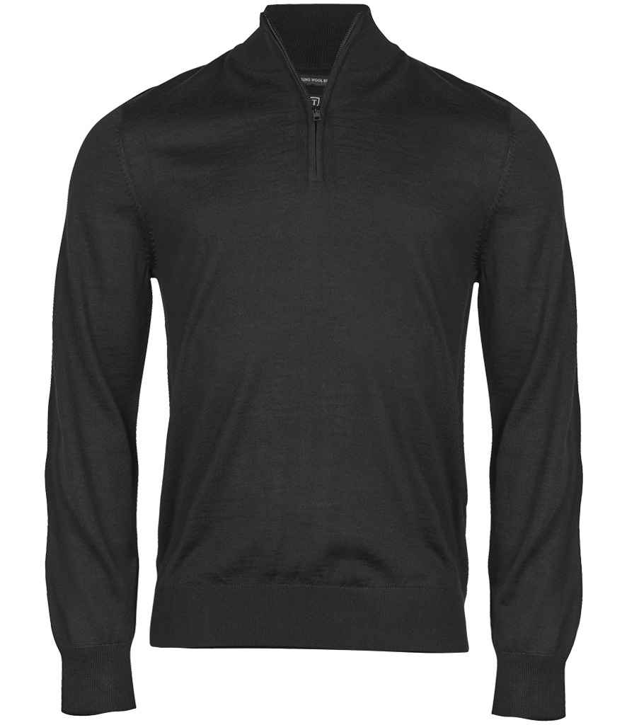 Tee Jays Half Zip Sweater Black