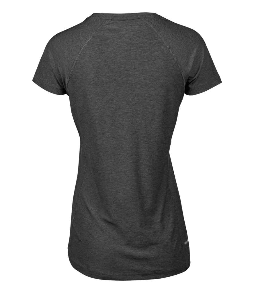 Tee Jays Ladies CoolDry™ T-Shirt | Black Melange - Lancashire Teamwear