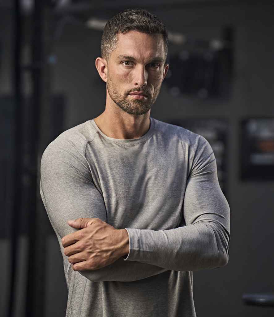 Tee Jays Long Sleeve CoolDry™ T-Shirt | Grey Melange - Lancashire Teamwear