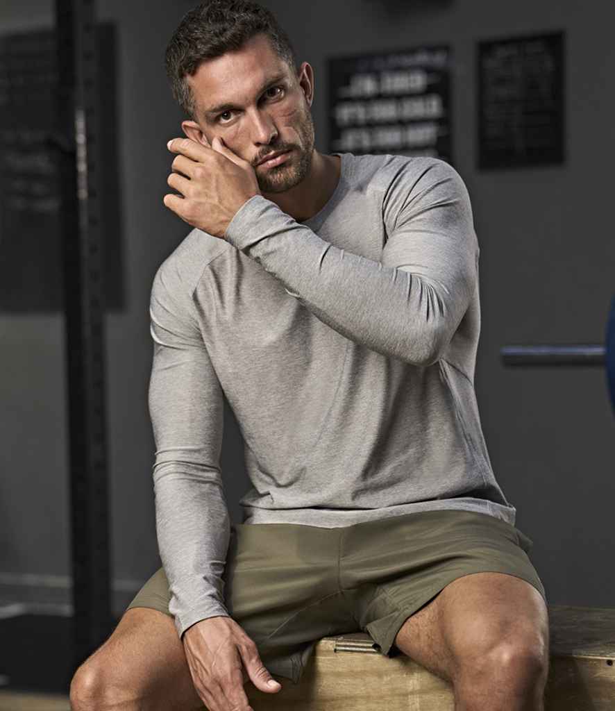 Tee Jays Long Sleeve CoolDry™ T-Shirt | Grey Melange - Lancashire Teamwear