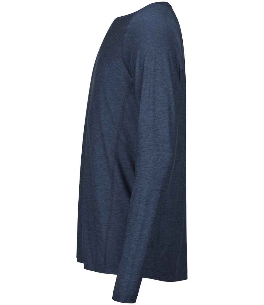 Tee Jays Long Sleeve CoolDry™ T-Shirt | Navy Melange - Lancashire Teamwear