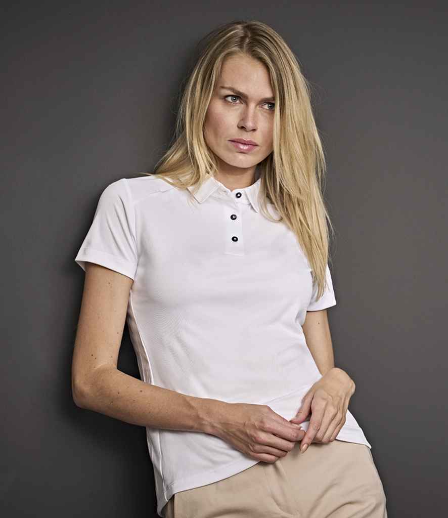 Tee Jays Ladies Luxury Sport Polo Shirt | White - Lancashire Teamwear