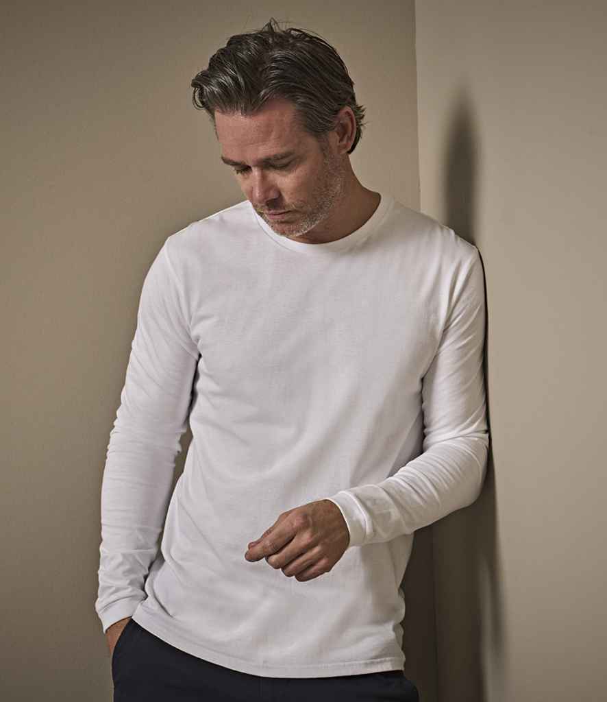 Tee Jays Long Sleeve Sof T-Shirt | White - Lancashire Teamwear
