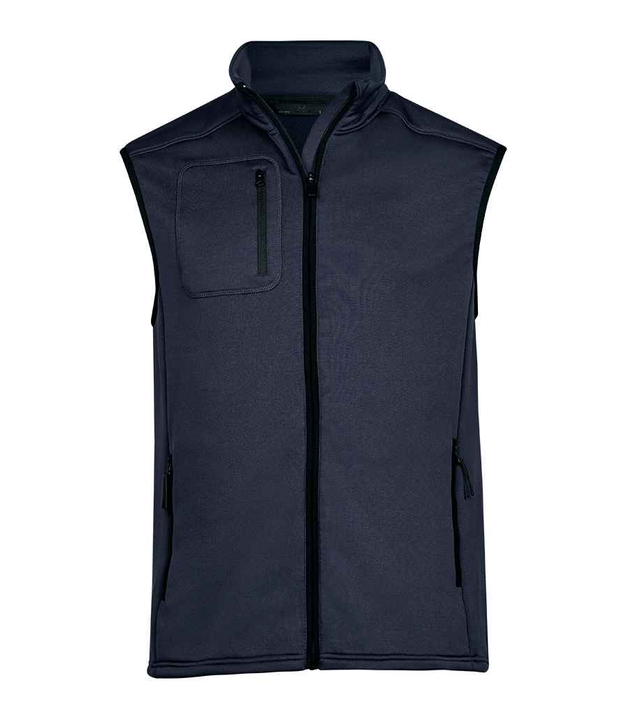 Tee Jays Stretch Fleece Bodywarmer | Navy Gilet - Lancashire Teamwear