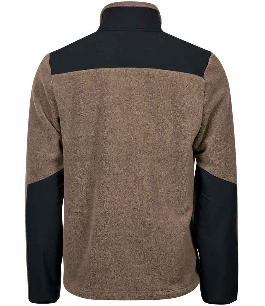 Tee Jays Mountain Fleece Jacket | Clay/Black - Lancashire Teamwear