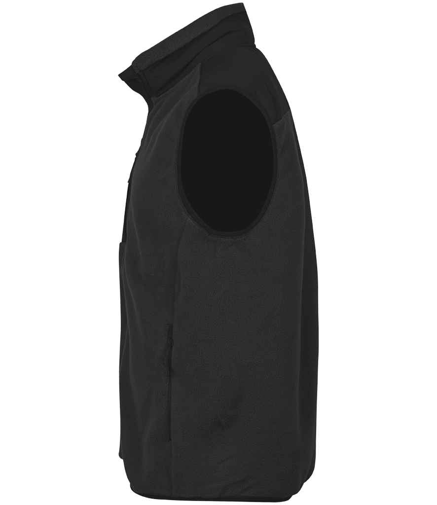 Tee Jays Mountain Fleece Bodywarmer | Black/Black Gilet - Lancashire Teamwear