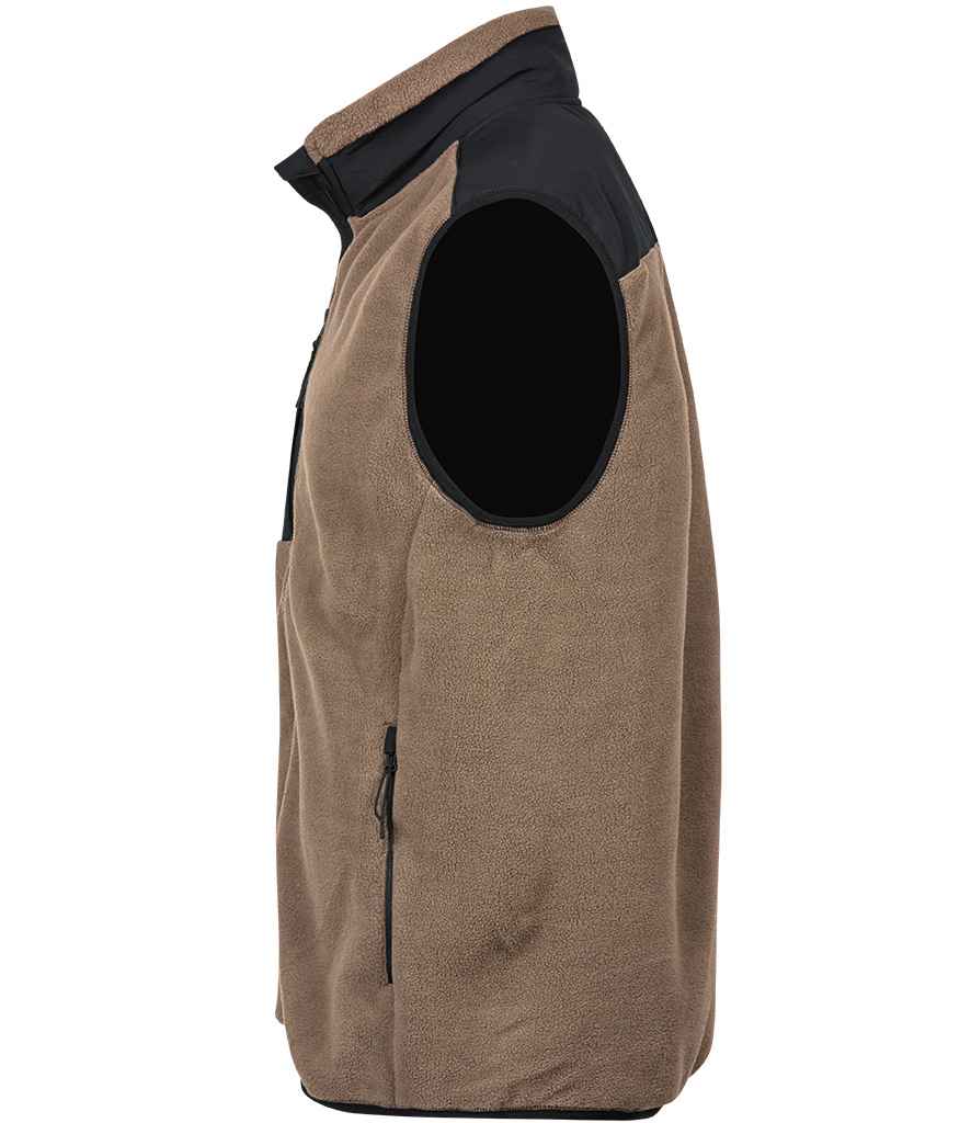 Tee Jays Mountain Fleece Bodywarmer | Clay/Black Gilet - Lancashire Teamwear