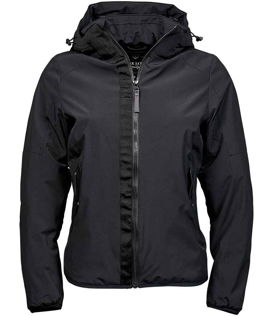 Tee Jays Ladies Urban Adventure Shell Jacket | Black Soft Shell - Lancashire Teamwear