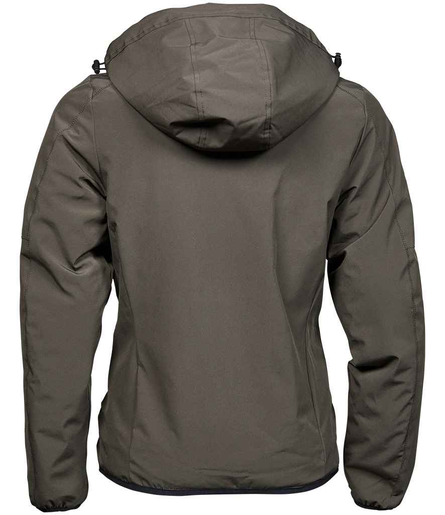 Tee Jays Ladies Urban Adventure Shell Jacket | Dark Olive Soft Shell - Lancashire Teamwear