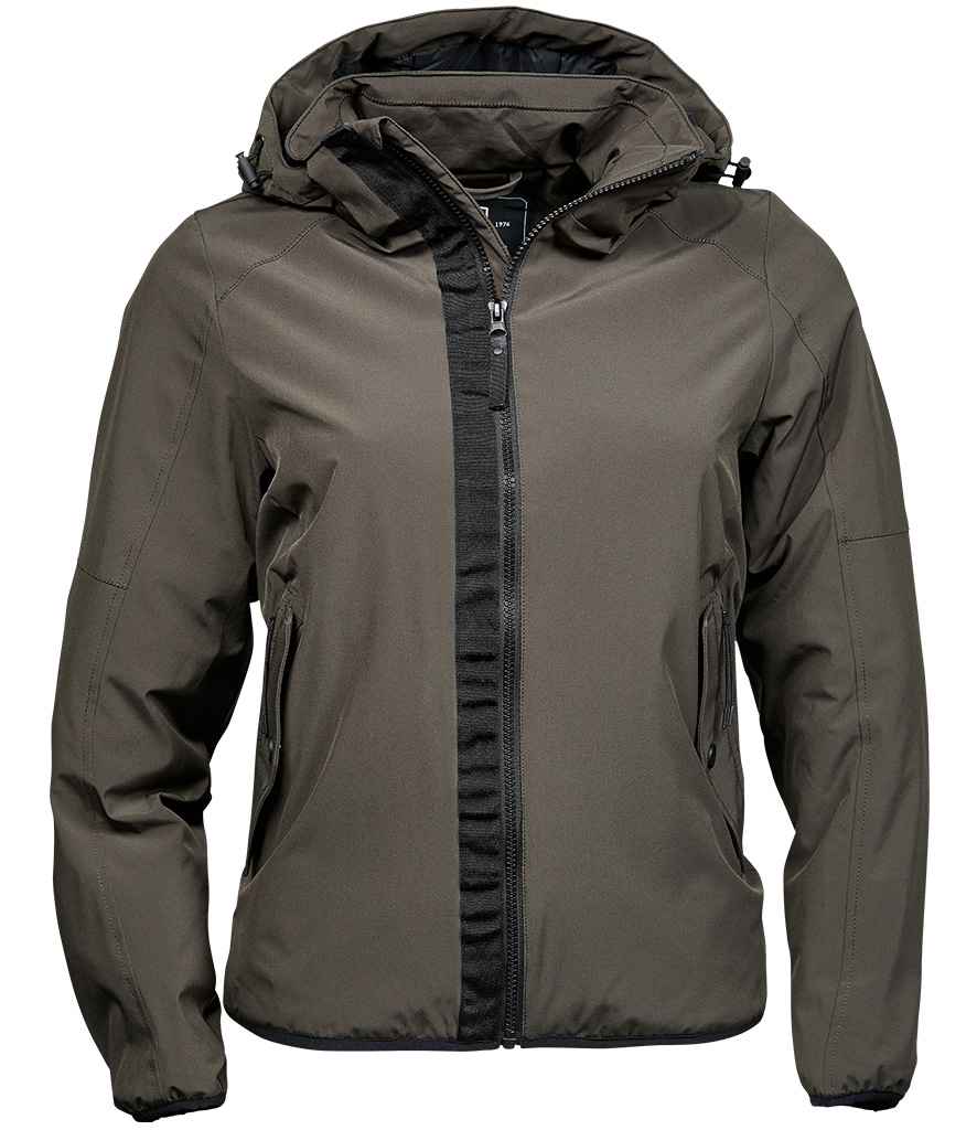 Tee Jays Ladies Urban Adventure Shell Jacket | Dark Olive Soft Shell - Lancashire Teamwear