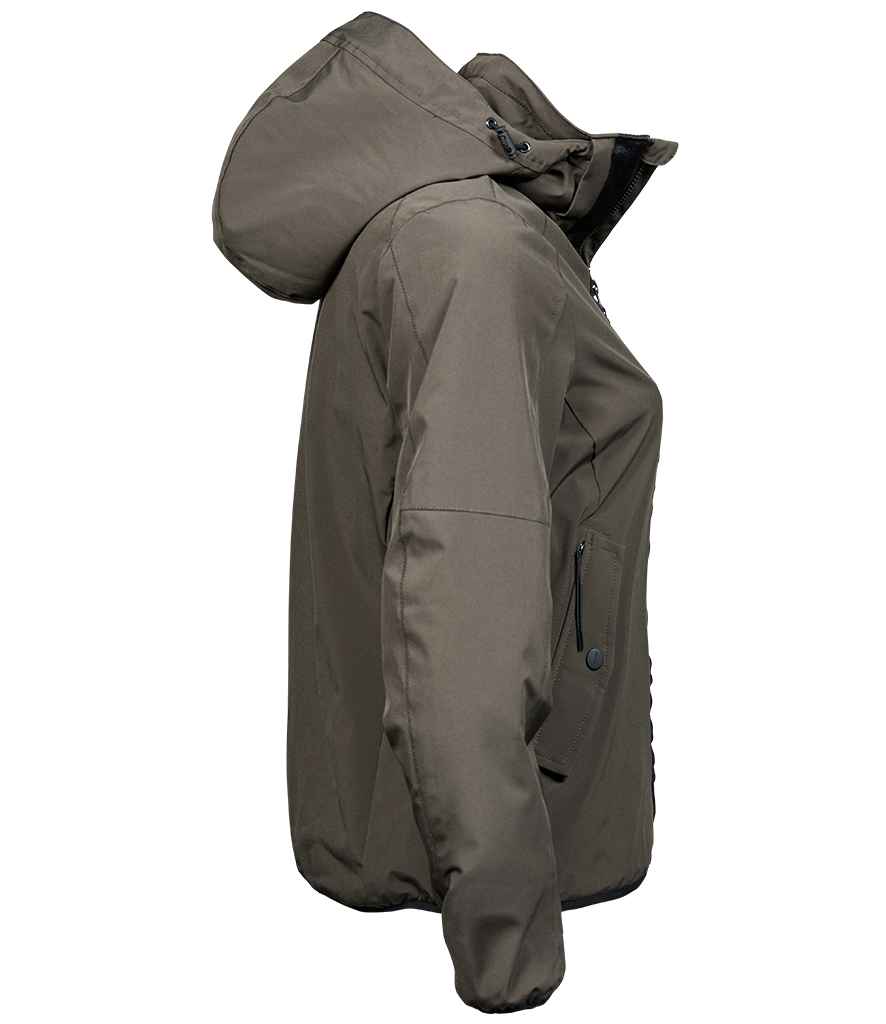 Tee Jays Ladies Urban Adventure Shell Jacket | Dark Olive Soft Shell - Lancashire Teamwear