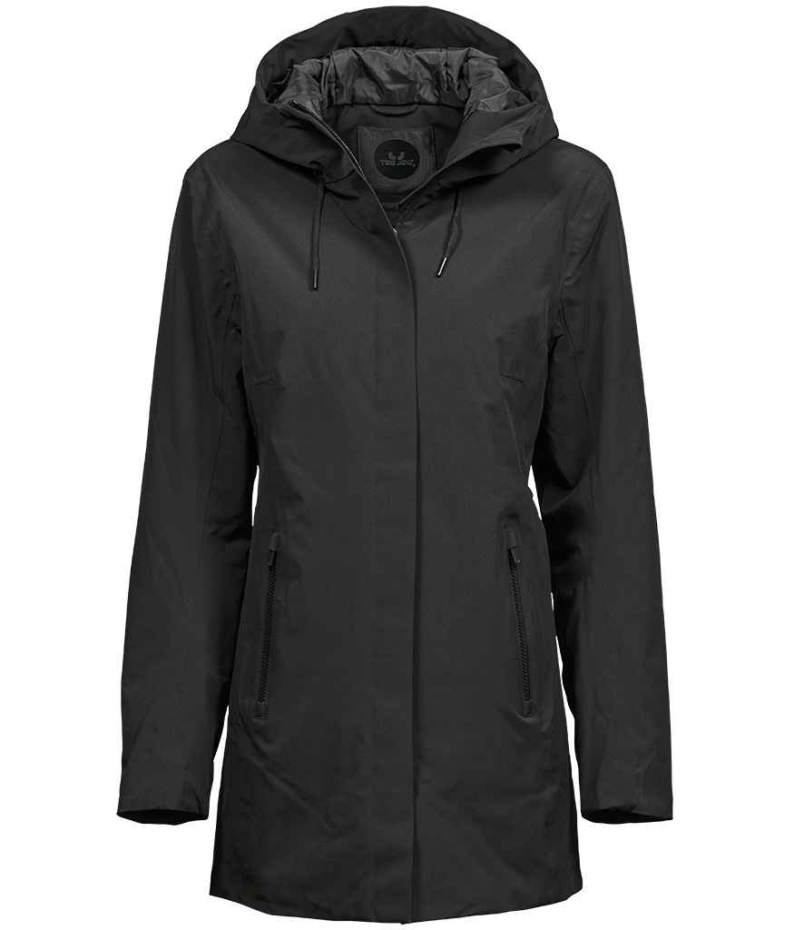 Tee Jays Ladies All Weather Parka Jacket Black