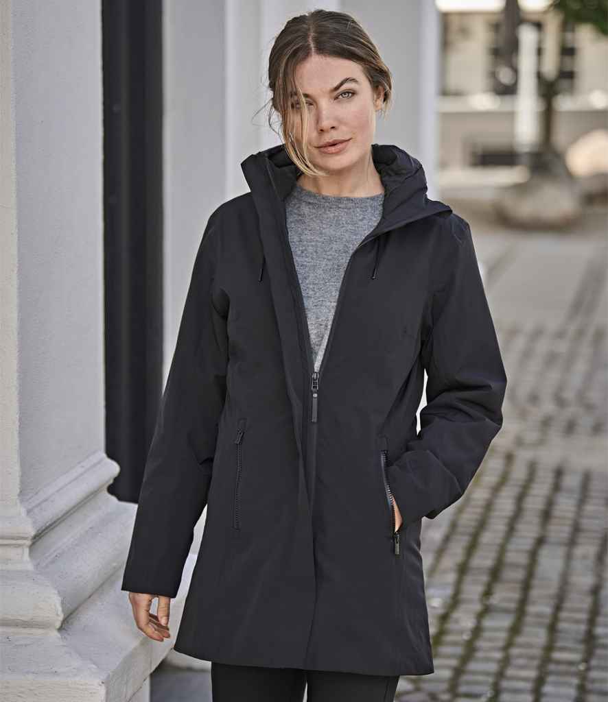 Tee Jays Ladies All Weather Parka Jacket | Black - Lancashire Teamwear