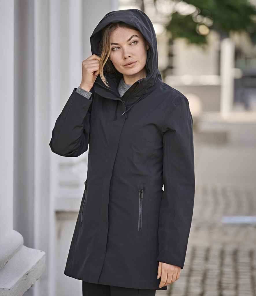 Tee Jays Ladies All Weather Parka Jacket | Black - Lancashire Teamwear