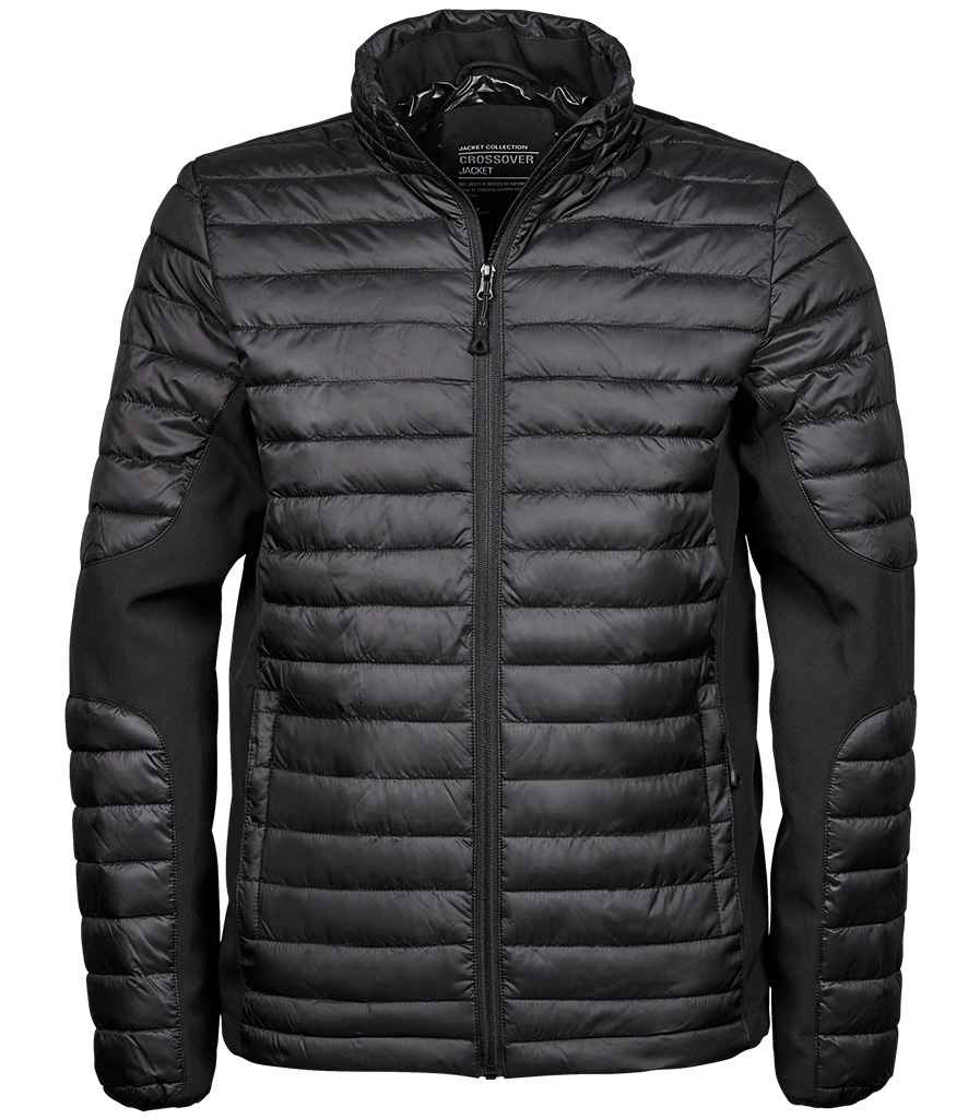 Tee Jays Crossover Padded Jacket | Black/Black - Lancashire Teamwear