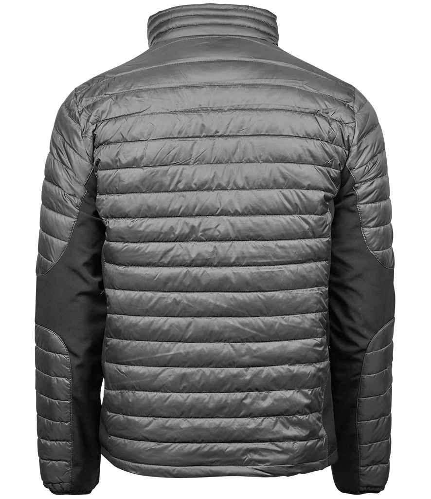 Tee Jays Crossover Padded Jacket | Space Grey/Black - Lancashire Teamwear