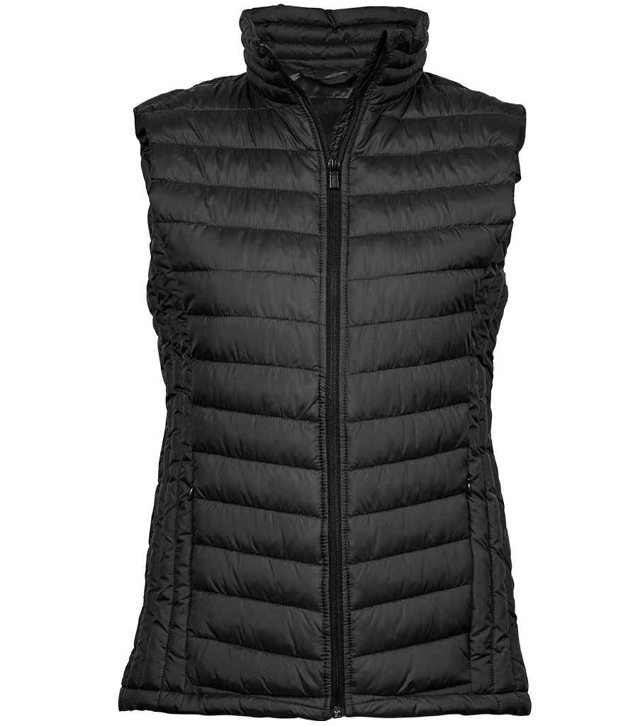 Tee Jays Ladies Zepelin Padded Bodywarmer | Black Gilet - Lancashire Teamwear