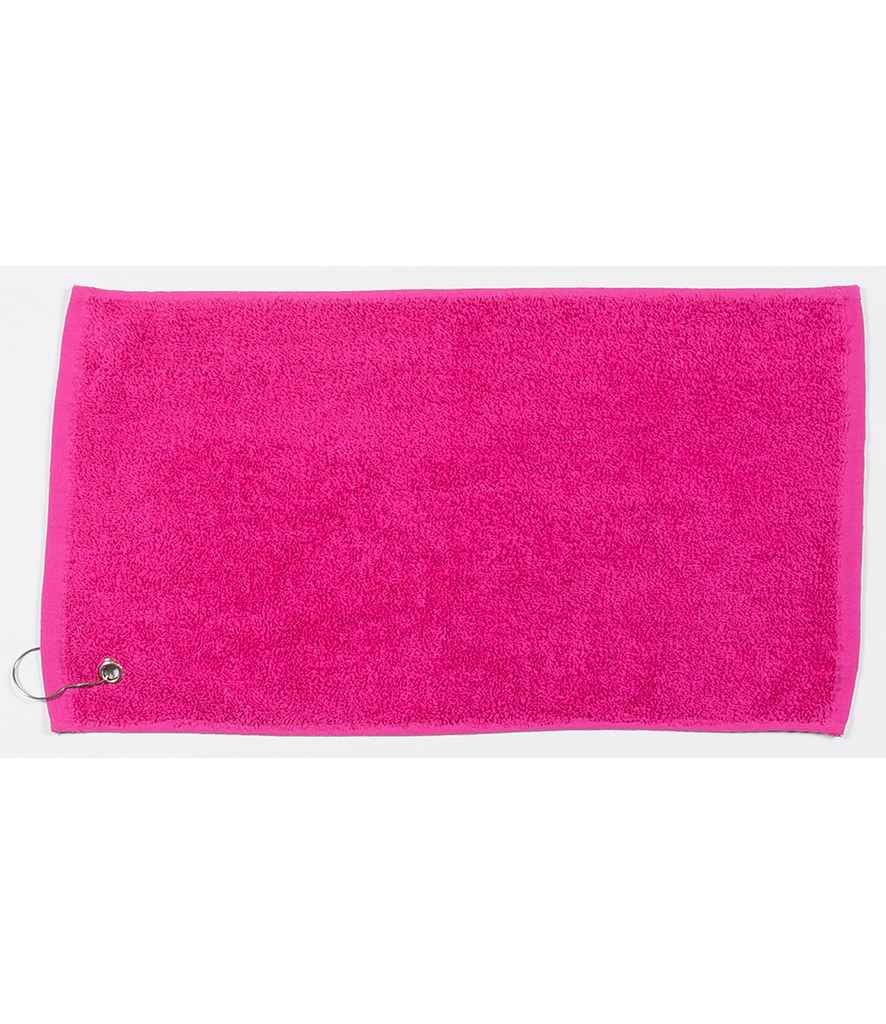 Towel City Luxury Golf Towel | Fuchsia - Lancashire Teamwear
