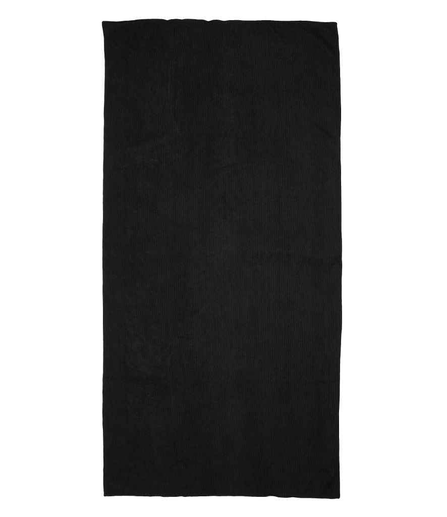 Towel City Microfibre Guest Towel | Black - Lancashire Teamwear