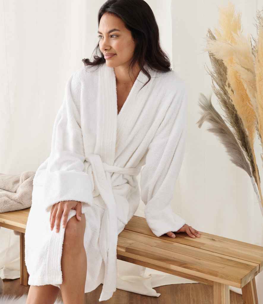 Towel City Kimono Towelling Robe | White - Lancashire Teamwear
