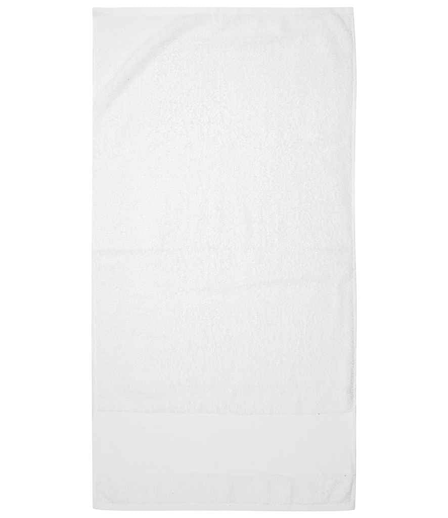 Towel City Printable Border Hand Towel | White - Lancashire Teamwear