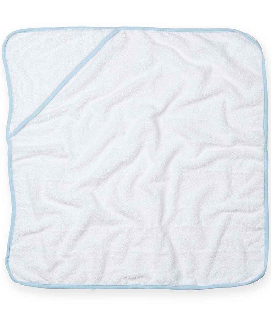 Towel City Babies Hooded Towel White/Blue