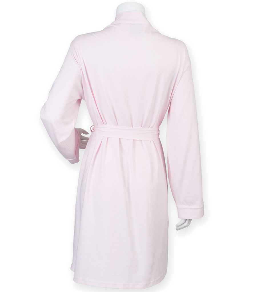 Towel City Ladies Cotton Wrap Robe | Light Pink - Lancashire Teamwear