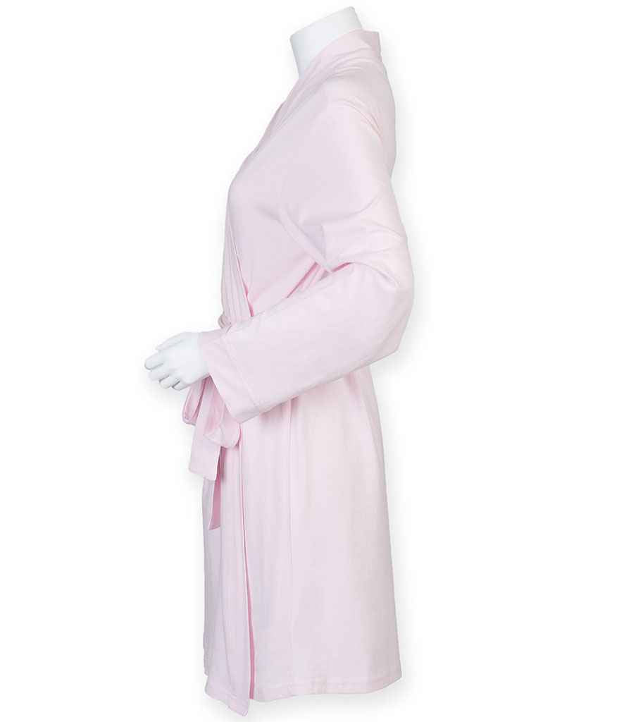 Towel City Ladies Cotton Wrap Robe | Light Pink - Lancashire Teamwear