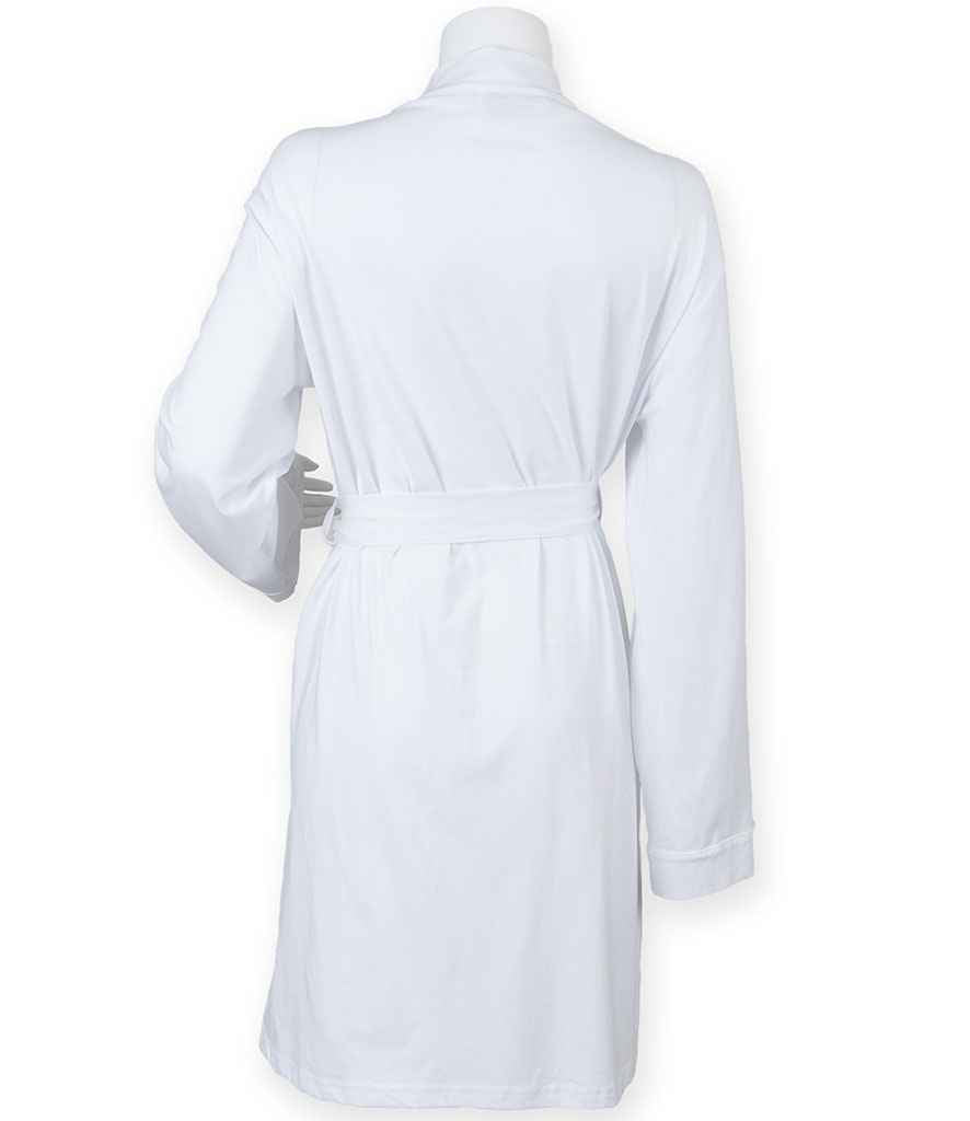 Towel City Ladies Cotton Wrap Robe | White - Lancashire Teamwear