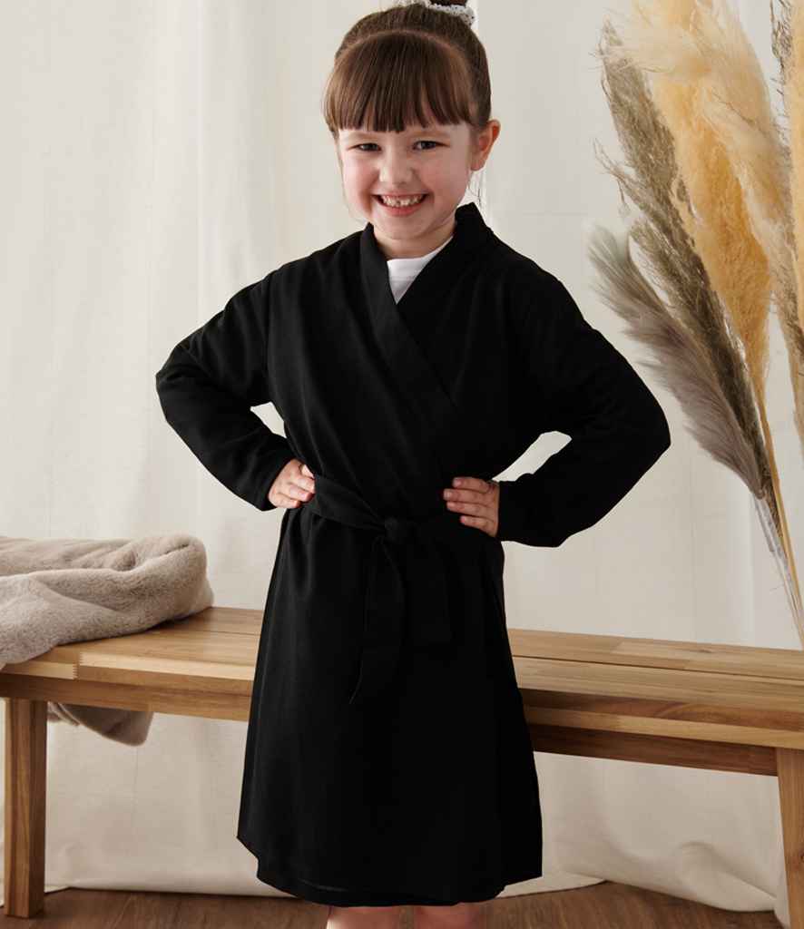 Towel City Kids Robe | Black - Lancashire Teamwear