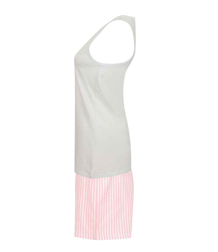 Towel City Short PJ's in a Bag | White/Pink Pyjamas - Lancashire Teamwear