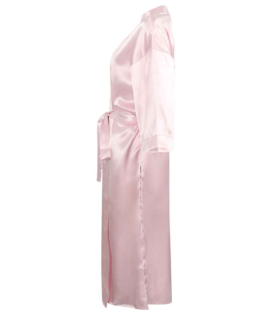 Towel City Ladies Satin Robe | Light Pink - Lancashire Teamwear